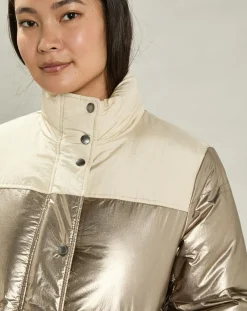 Femme Hartford Manteaux^Doudoune Volfy Foil écru/bronze