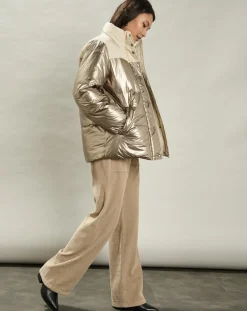 Femme Hartford Manteaux^Doudoune Volfy Foil écru/bronze