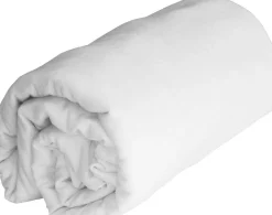 Drap housse 100% Flanelle de Coton blanc-Home Collection Sale
