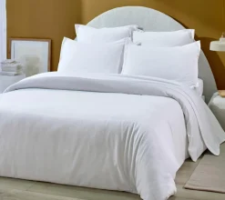 Drap housse 100% Flanelle de Coton blanc-Home Collection Sale