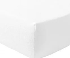 Drap housse 100% Flanelle de Coton blanc-Home Collection Sale