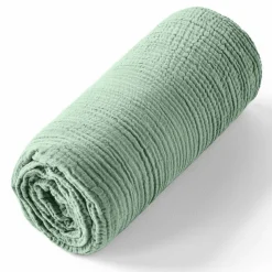 Baton Rouge Linge De Lit, Ensembles^Drap housse 100% Gaze de coton bonnet 30 cm vert