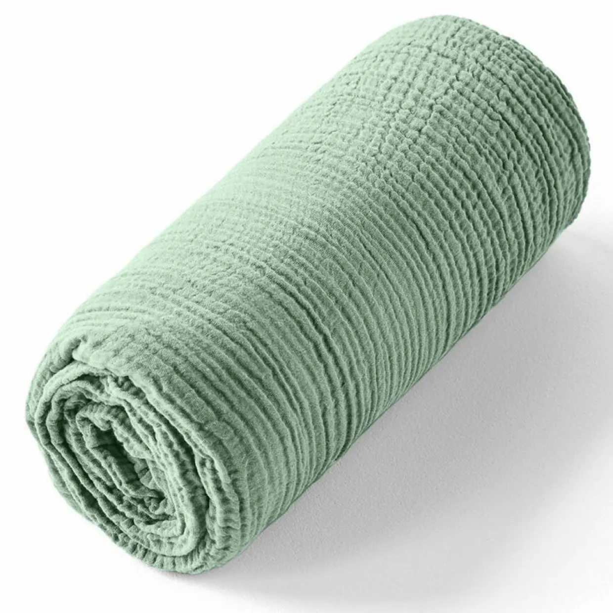 Baton Rouge Linge De Lit, Ensembles^Drap housse 100% Gaze de coton bonnet 30 cm vert