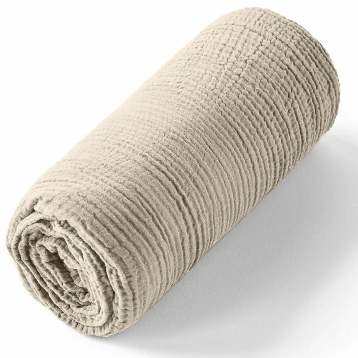 Baton Rouge Linge De Lit, Ensembles^Drap housse 100% Gaze de coton bonnet 30 cm beige