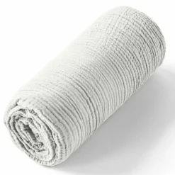 Drap housse 100% Gaze de coton bonnet 30 cm blanc-Baton Rouge Best
