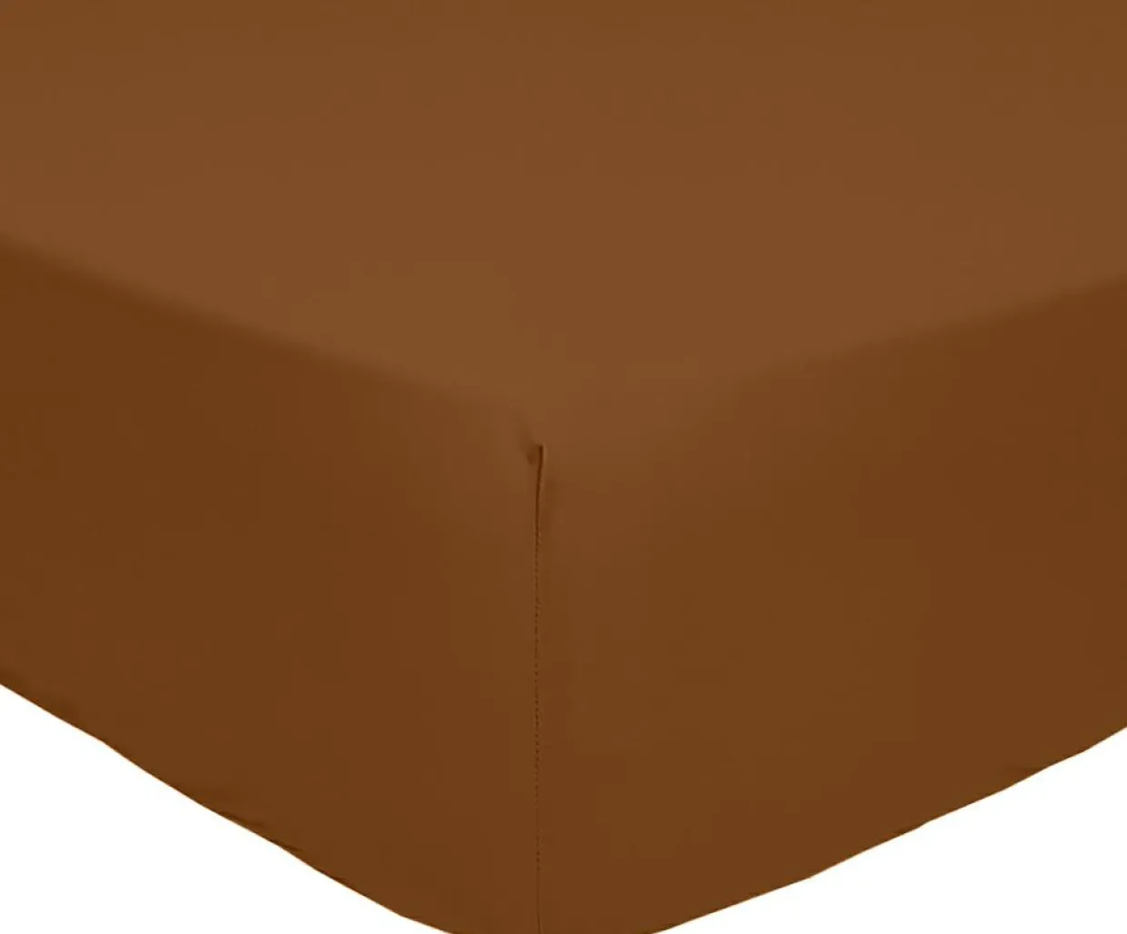 Home Collection Linge De Lit, Ensembles^Drap housse 100% Percale de Coton ocre