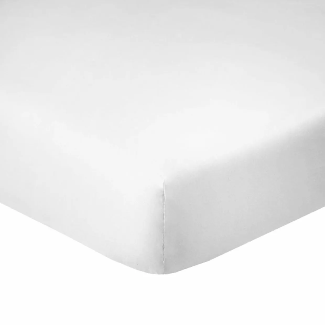 Blanc Passion Linge De Lit, Ensembles^Drap housse en coton bonnet 35 cm blanc