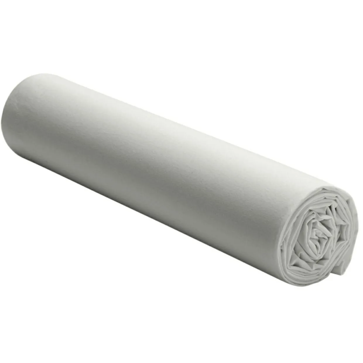 Drap housse en percale de coton lavé bonnet 30 cm gris perle-Baton Rouge Sale