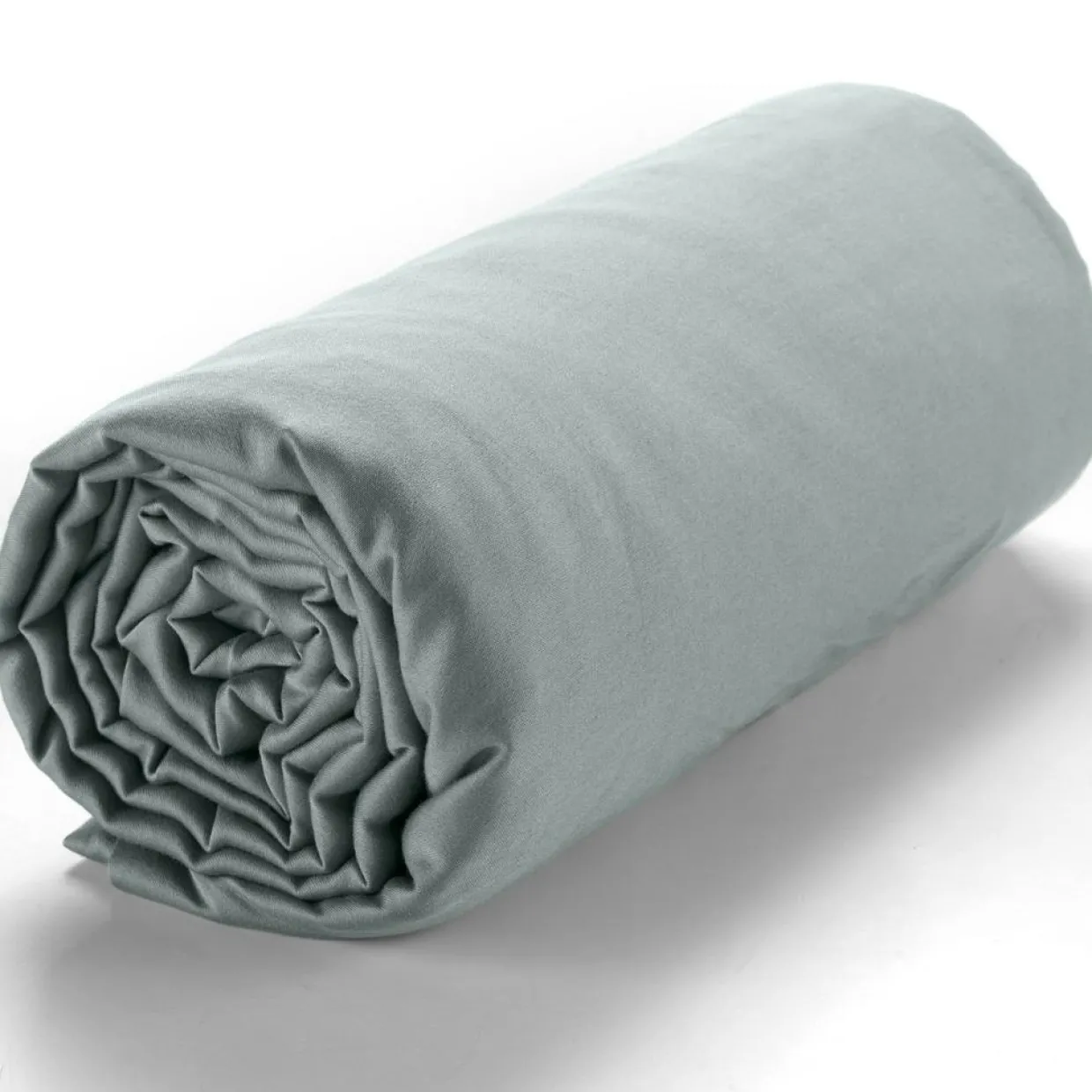 Baton Rouge Linge De Lit, Ensembles^Drap housse satin de coton lavé bonnet 30 cm vert