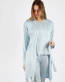 Déshabillé Soft Secret bleu ciel-Mr Wonderful Outlet