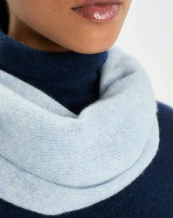 Echarpe 100% Cachemire Cascade icy blue-Cashmere Tribu Outlet