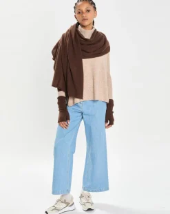 Femme Cashmere Tribu Echarpes, Foulards^Echarpe 100% Cachemire Cascade brownie