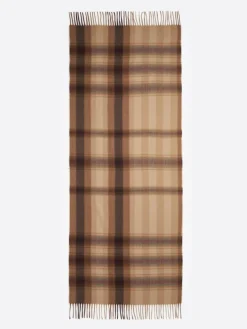 Homme Devred Echarpes, Foulards^Echarpe à rayures noisette - 184x70 cm