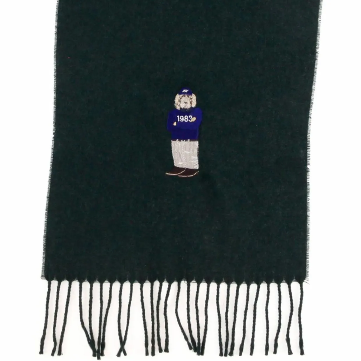 Homme Hackett London Echarpes, Foulards^Echarpe en Laine mélangée Harry Dog vert foncé - 180x30 cm