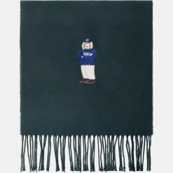 Homme Hackett London Echarpes, Foulards^Echarpe en Laine mélangée Harry Dog vert foncé - 180x30 cm