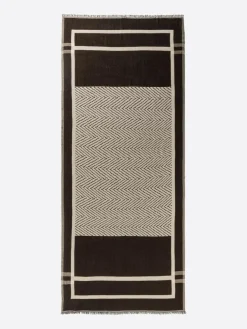 Echarpe fantaisie 100% viscose chocolat - 180x73 cm-Devred New