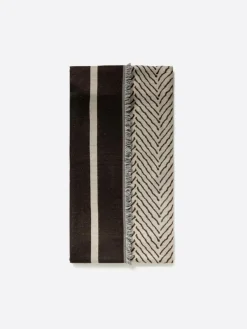 Echarpe fantaisie 100% viscose chocolat - 180x73 cm-Devred New