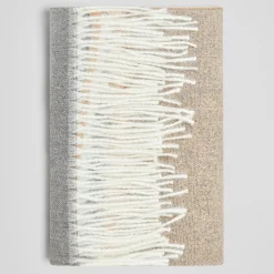 Echarpe Snude rayée écru foncé - 64x180 cm-Devred Best