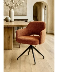 Elba - Chaise en tissu et pieds métal-Uniqka Best