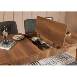 Ensemble Table + 2 Chaises + 1 Banc Vina 1053 beige/anthracite-Wooden Art Sale