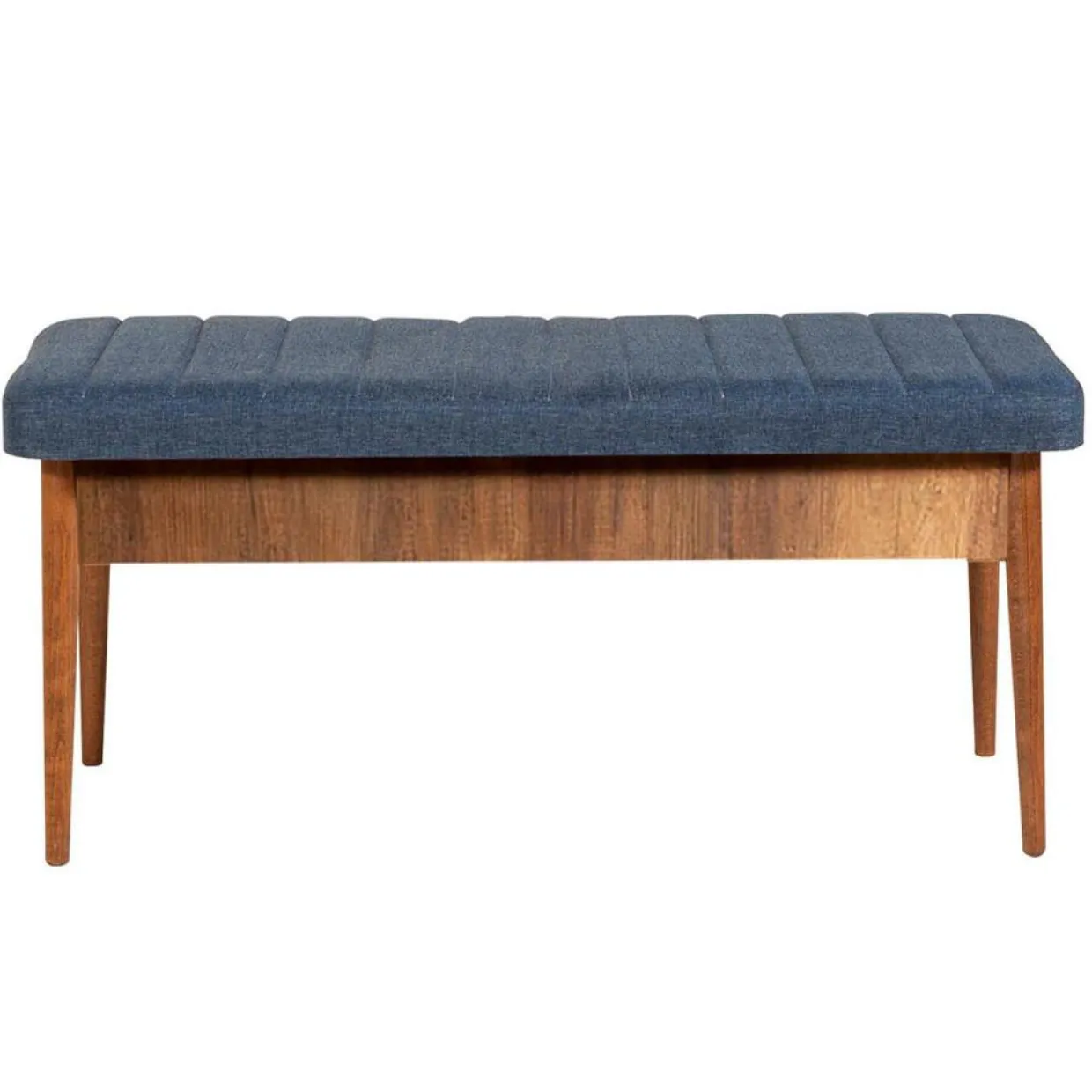 Wooden Art Tables^Ensemble table + 2 chaises + 2 bancs vina 1048 beige/bleu foncé