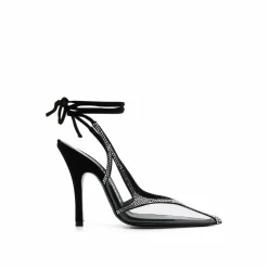 Escarpins chromés à bride arrière noirs-The Attico Outlet