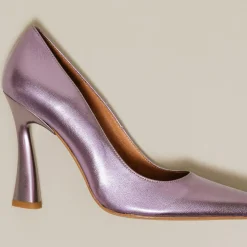Femme Jonak Escarpins^Escarpins en Cuir Dabate lilas - Talon 10 cm