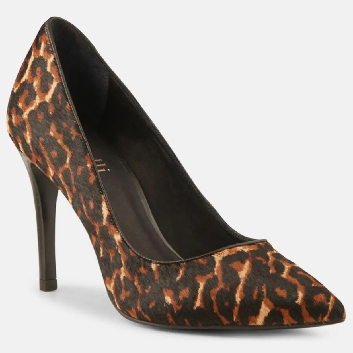 Femme Minelli Escarpins^Escarpins en Cuir façon poulain Louise léopard - Talon 9 cm