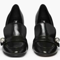 Femme Sonia Rykiel Escarpins^Escarpins en Cuir Honfleur noirs - Talon 8.5 cm