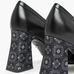 Femme Sonia Rykiel Escarpins^Escarpins en Cuir Honfleur noirs - Talon 8.5 cm
