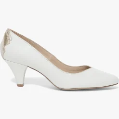 Femme Bocage Escarpins^Escarpins en Cuir Izold blancs - Talon 6 cm