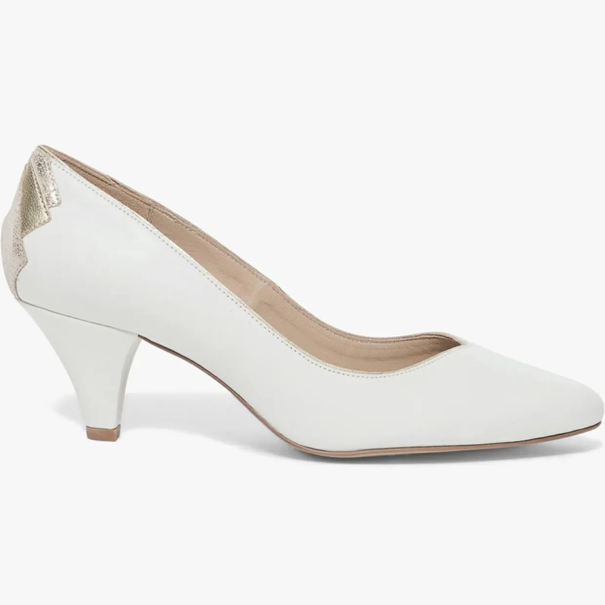 Femme Bocage Escarpins^Escarpins en Cuir Izold blancs - Talon 6 cm