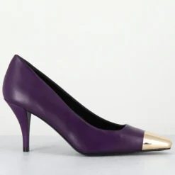 Escarpins en Cuir kecha violets - Talon : 7.5cm-Garrice Lab Outlet