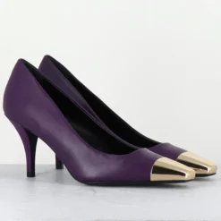 Escarpins en Cuir kecha violets - Talon : 7.5cm-Garrice Lab Outlet