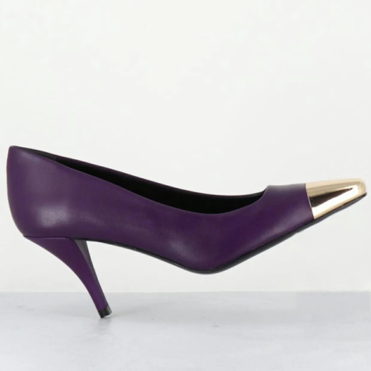 Escarpins en Cuir kecha violets - Talon : 7.5cm-Garrice Lab Outlet