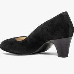 Escarpins en Velours de Cuir Irlande noirs - Talon 5 cm-Bocage Clearance
