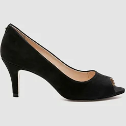 Femme Cosmoparis Escarpins^Escarpins en Velours de Cuir Bebe Milene noirs - Talon 6 cm
