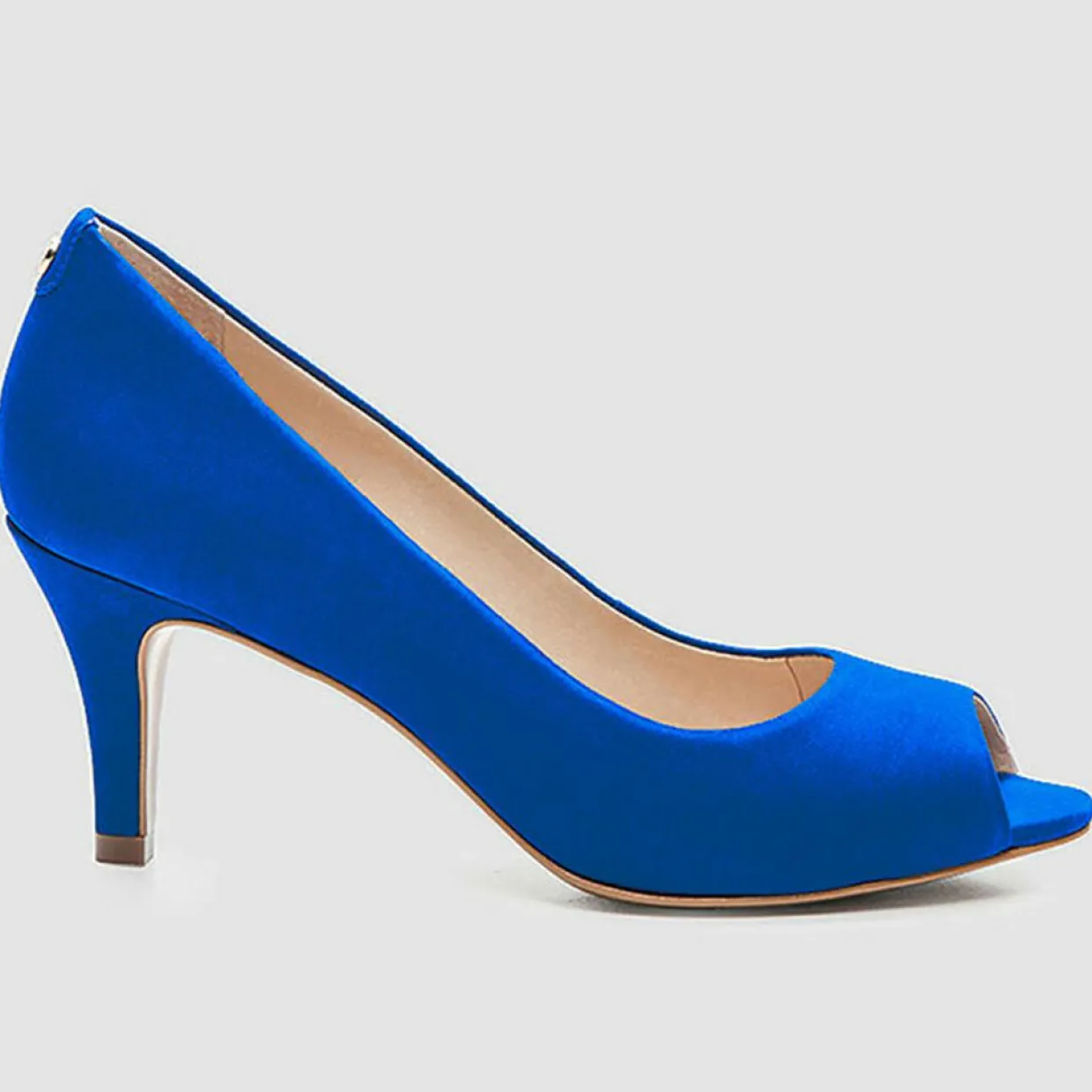 Femme Cosmoparis Escarpins^Escarpins en Velours de Cuir Bebe Milene cobalt - Talon 7 cm