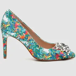 Femme Cosmoparis Escarpins^Escarpins Manifika blanc/multicolore - Talon 9 cm
