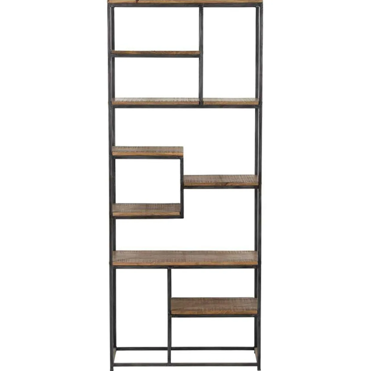 Etagere 7 niveaux manguier stockholm naturel ciré - 70x35x170 cm-Bois & Chiffons Clearance