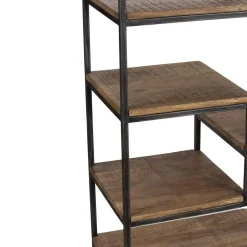 Etagere 7 niveaux manguier stockholm naturel ciré - 70x35x170 cm-Bois & Chiffons Clearance
