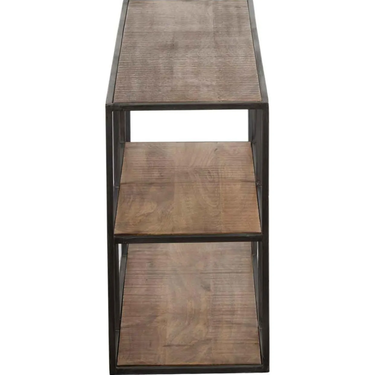 Etagere basse manguier stockholm naturel ciré - 140x35x60 cm-Bois & Chiffons Hot
