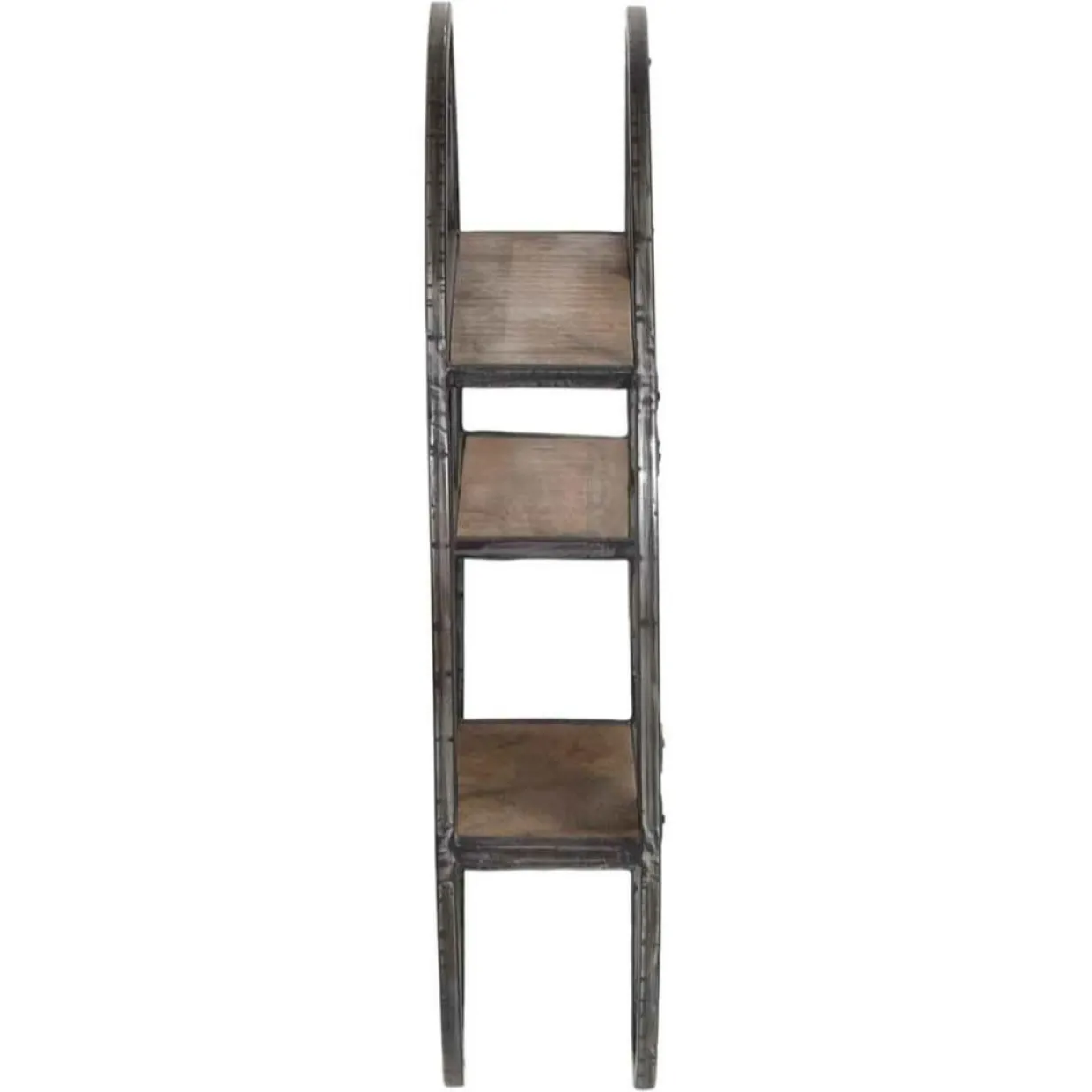 Bois & Chiffons Etagères^Etagere bois metal ronde manguier stockholm naturel ciré - 80x16x80 cm