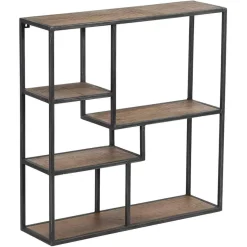 Bois & Chiffons Etagères^Etagere destructurée bois manguier stockholm naturel ciré - 77x22x79 cm