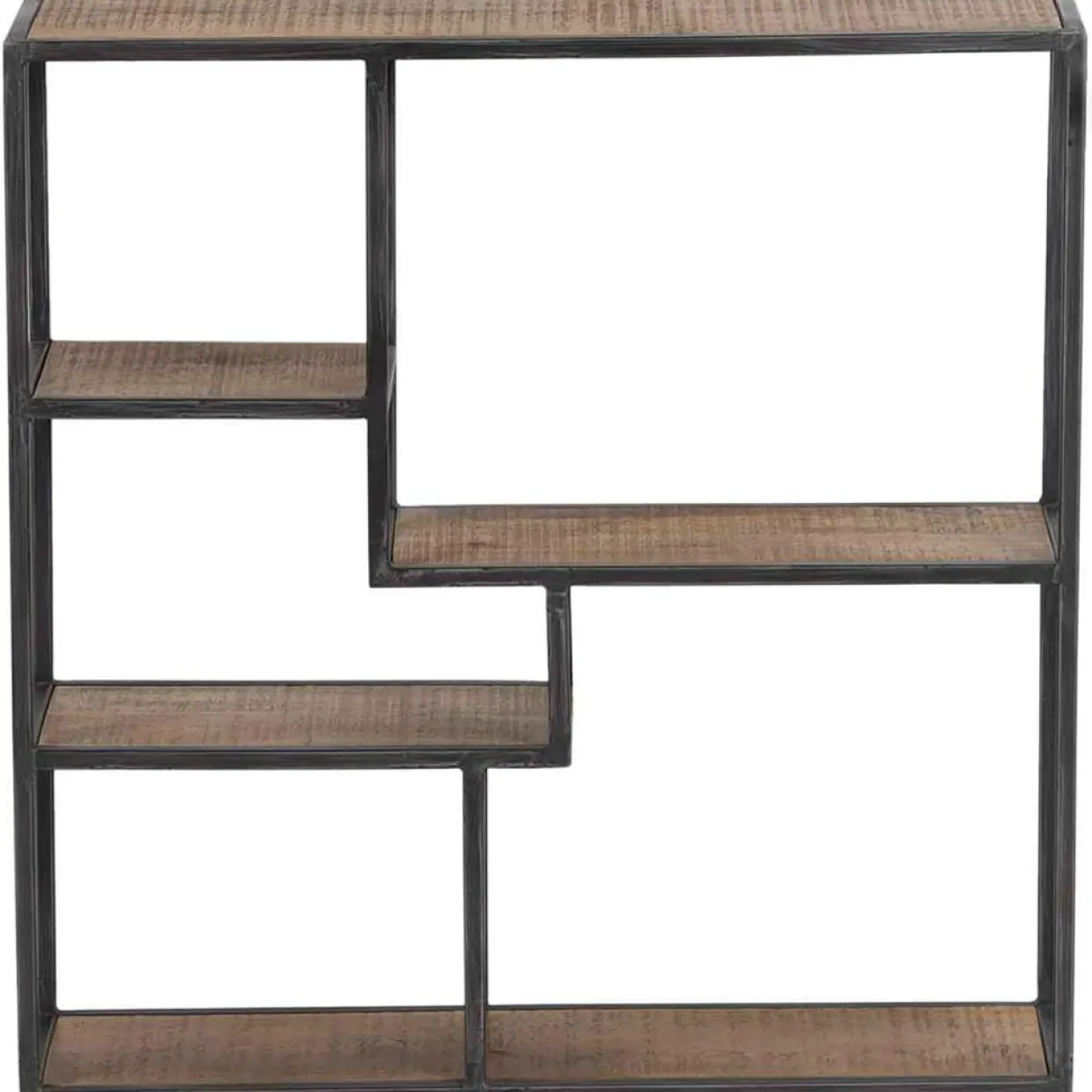 Bois & Chiffons Etagères^Etagere destructurée bois manguier stockholm naturel ciré - 77x22x79 cm