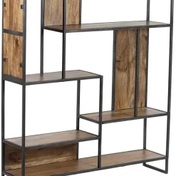 Bois & Chiffons Etagères^Etagere destructurée manguier stockholm naturel ciré - 110x25x125 cm