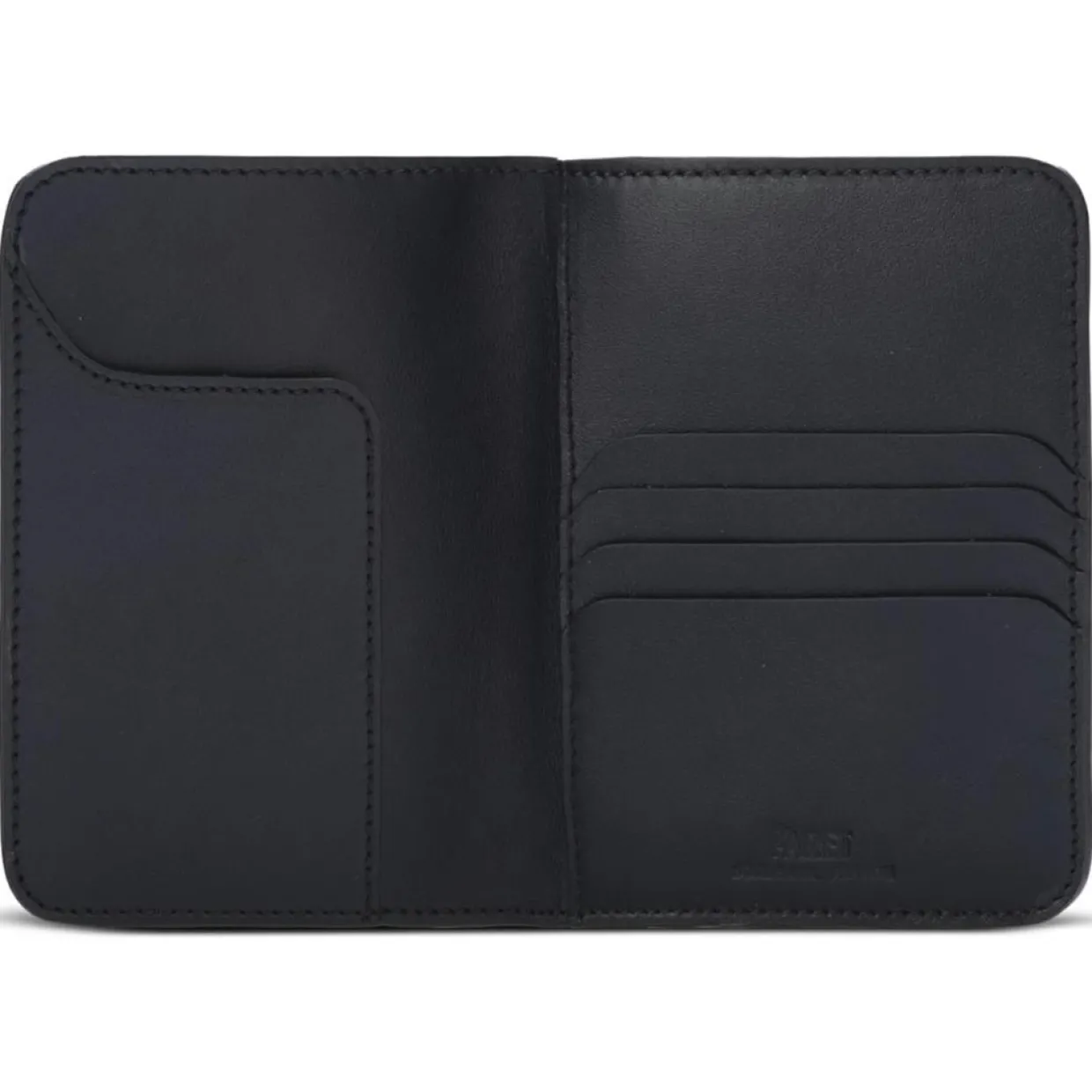 Femme Maison Faret Pochettes^Etui passeport en Toile enduite noir/gris - 14x10x2 cm