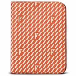 Femme Maison Faret Pochettes^Etui passeport en Toile enduite orange - 14x10x2 cm