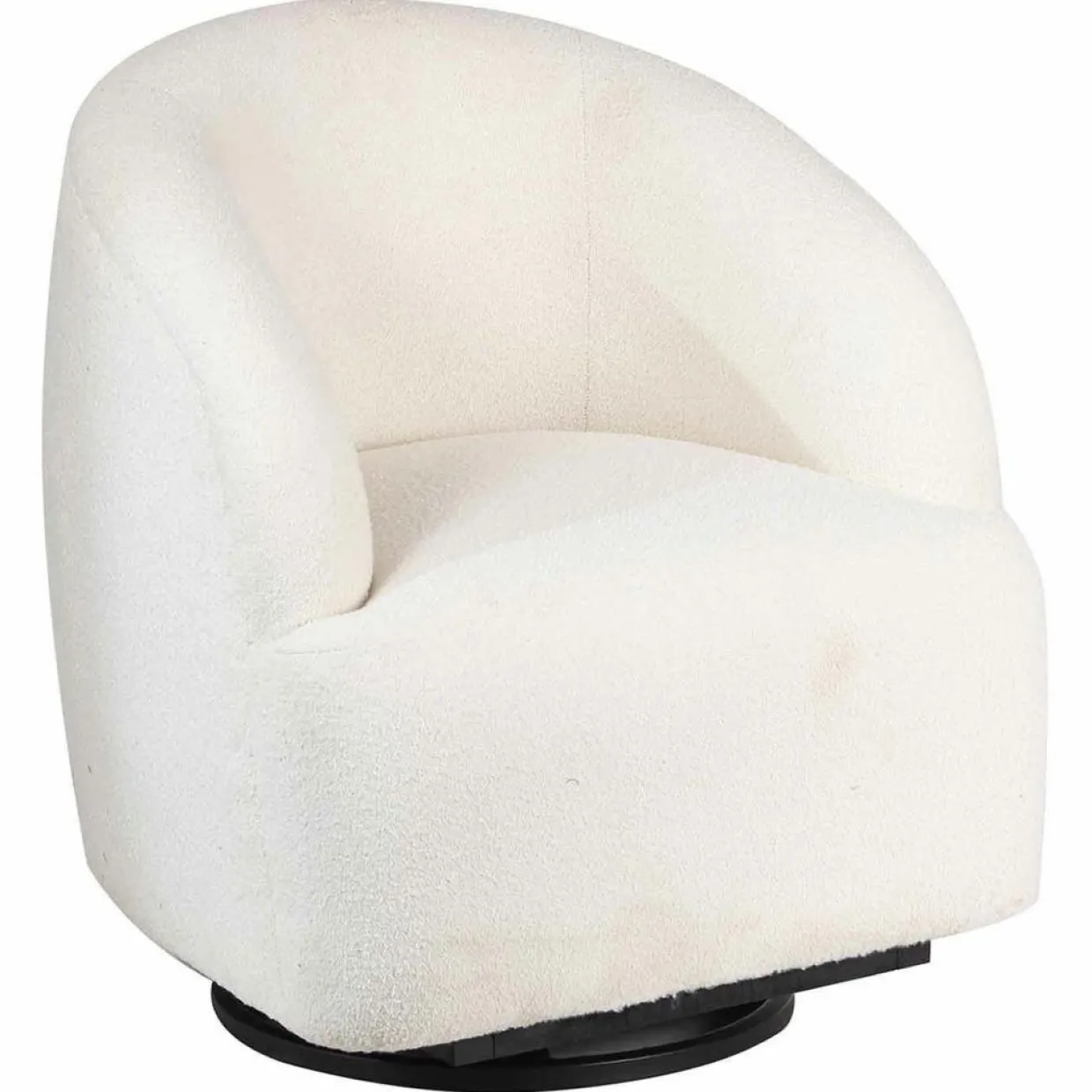 Bois & Chiffons Fauteuils^Fauteuil pivotant gubi blanc - 74x74x79 cm