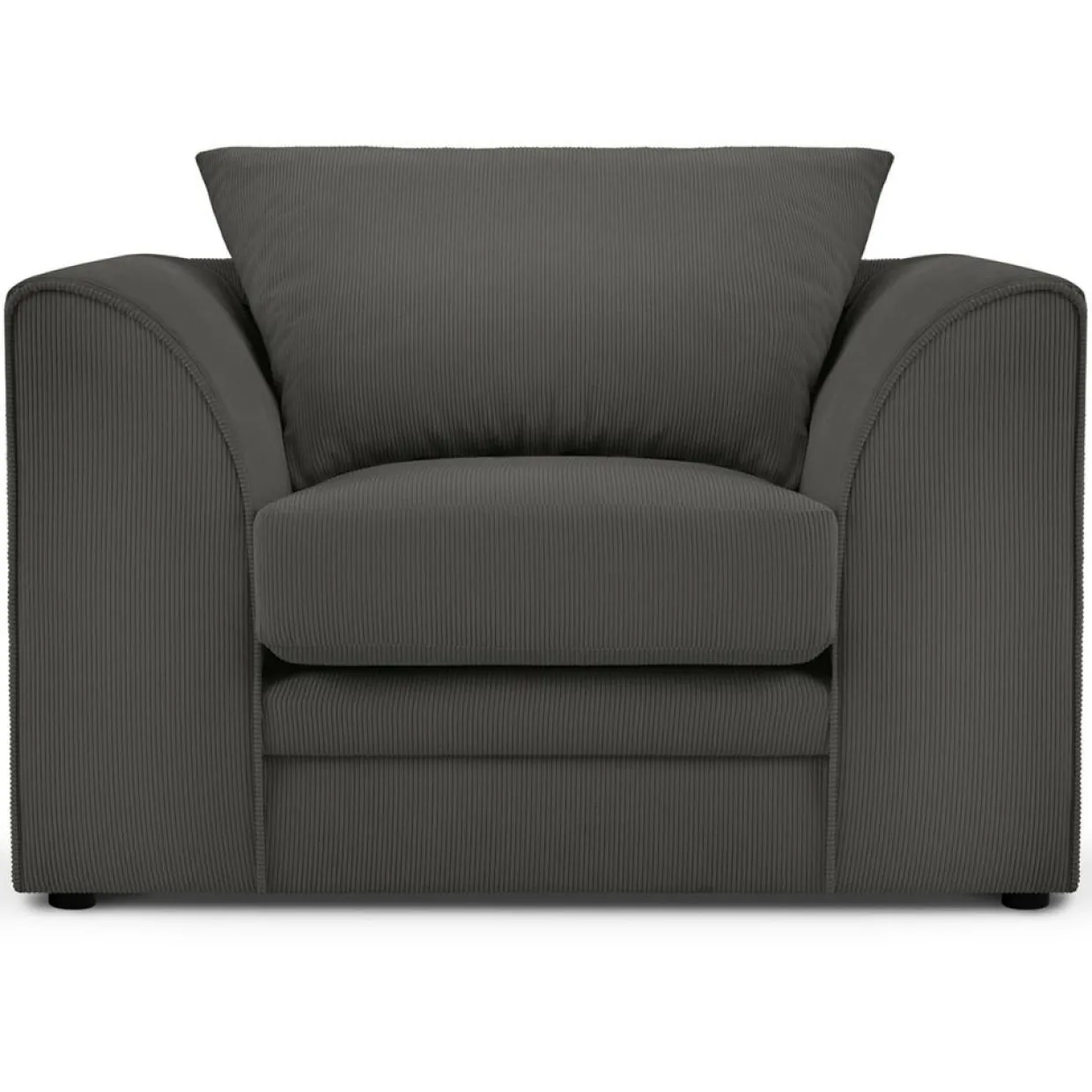 Fauteuil Quince gris foncé - 97x92x80 cm-Mazzini Sofas Clearance